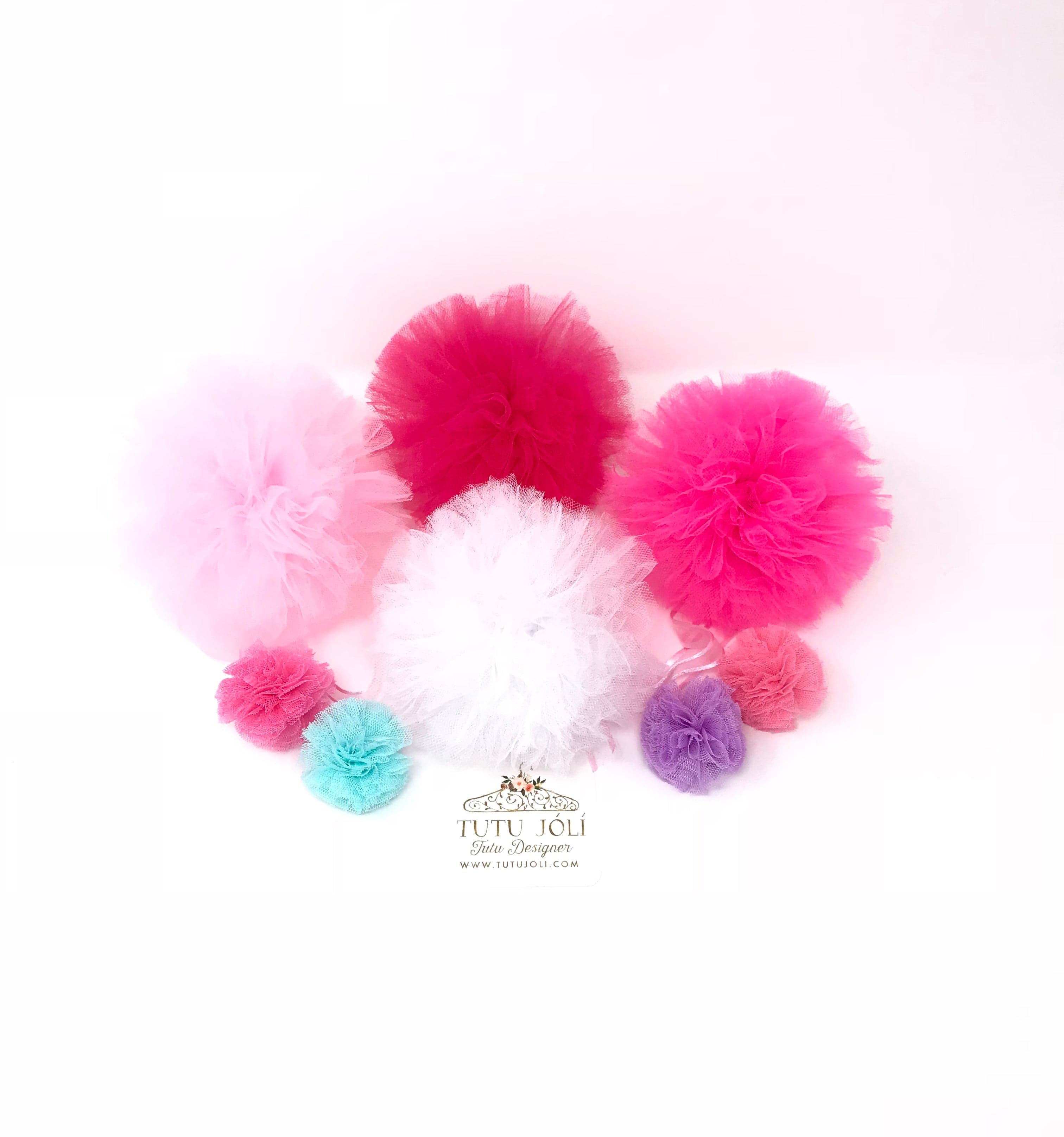 100-500x DIY pink Color Mini Soft Fluffy Pom Poms Pompoms Ball 15mm