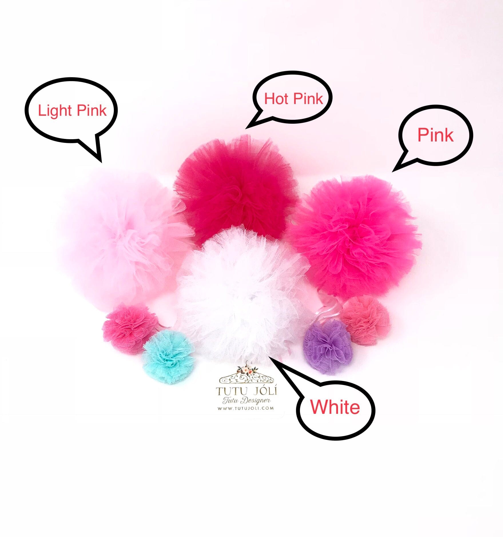 Large Hot Pink Poms, Hot Pink Party Decor